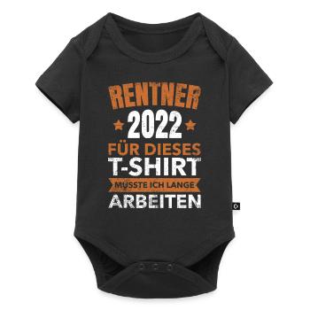 Rentner 2002 Spruch Für Dieses T-Shirt Lange - Baby Premium Kurzarmbody - Schwarz - Vorne