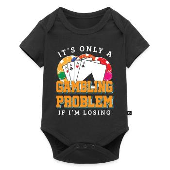 Drôle de jeu Casino Gambler - Body à manches courtes Premium Bébé - noir - Devant