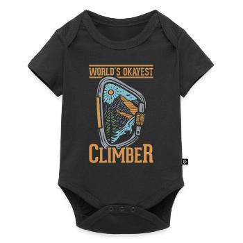 Rock Climbing Climber Carabiner - Body à manches courtes Premium Bébé - noir - Devant