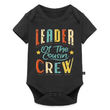 Leader Cousin Crew Cousin - Baby Premium short-sleeve bodysuit - black - Front