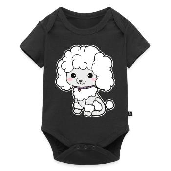 Poodle - Baby Premium short-sleeve bodysuit - black - Front