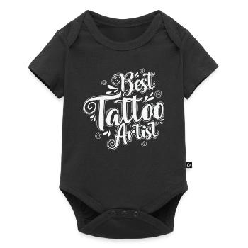 Meilleur tatouage artiste tatouage - Body à manches courtes Premium Bébé - noir - Devant