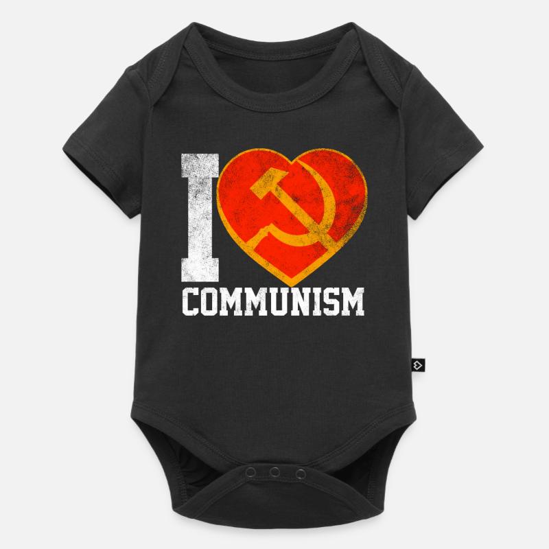 J’aime le communisme - Body à manches courtes Premium Bébé - noir