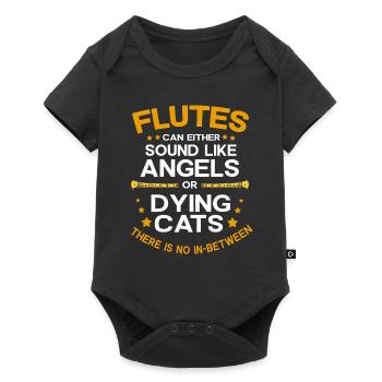 Flûte - Body à manches courtes Premium Bébé - noir - Devant