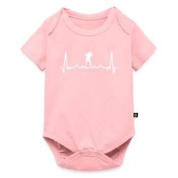 Herzschlag Hoop Hooping Ring Hooper - Body à manches courtes Premium Bébé - rose - Devant