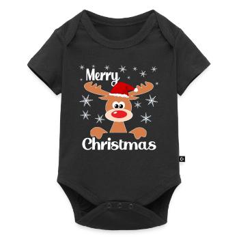 Reindeer Christmas Reindeer Gift Ideas - Baby Premium short-sleeve bodysuit - black - Front