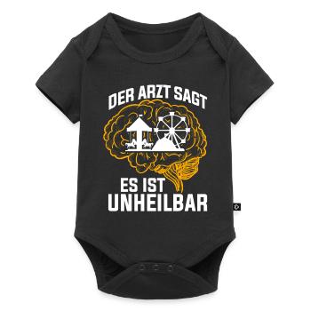 Der Arzt sagt es ist unheilbar Kirmes - Baby Premium Kurzarmbody - Schwarz - Vorne