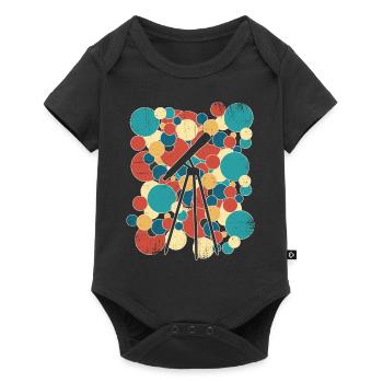 Astronomy Telescope Explorer Universe Space - Baby Premium short-sleeve bodysuit - black - Front