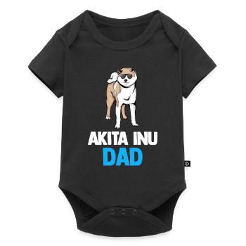 Akita Inu Dad - Baby Premium short-sleeve bodysuit - black - Front