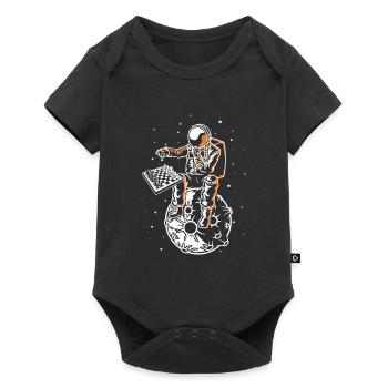 Astronaut Chess Board Funny Chess Player - Baby Premium short-sleeve bodysuit - black - Front