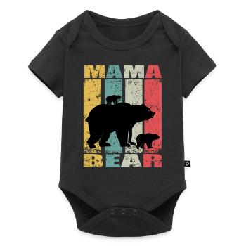 Mama Bear Baby Bear Family Mother Bear Mama bear - Baby Premium short-sleeve bodysuit - black - Front