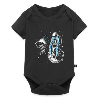 Astronaut Monitor Gaming Controller Joueur amusant - Body à manches courtes Premium Bébé - noir - Devant
