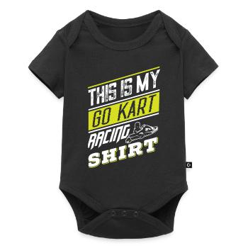 THIS IS MY GO KART RACING - Body à manches courtes Premium Bébé - noir - Devant