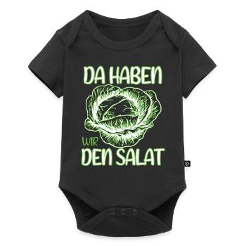 Da haben wir den Salat - Baby Premium Kurzarmbody - Schwarz - Vorne