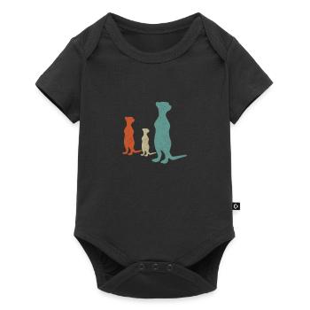 Suricates - Body à manches courtes Premium Bébé - noir - Devant