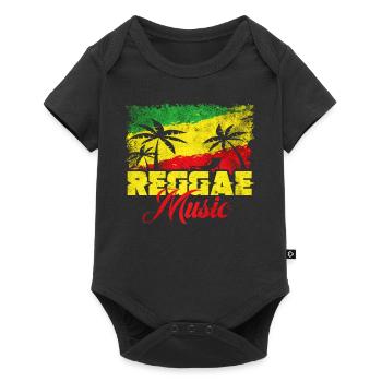 Musique Reggae - Body à manches courtes Premium Bébé - noir - Devant