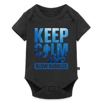 Scuba Diving Diver Keep Calm And - Baby Premium short-sleeve bodysuit - black - Front
