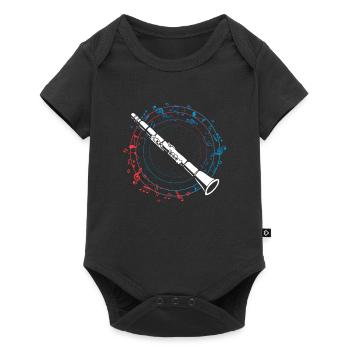 Clarinet Musical Note ClarinetIst Musician - Baby Premium short-sleeve bodysuit - black - Front