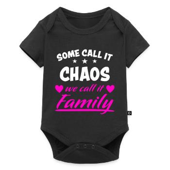Chaos Drôle Famille Drôle Sort Cool Cadeau - Body à manches courtes Premium Bébé - noir - Devant