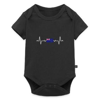 New Zealand - Baby Premium short-sleeve bodysuit - black - Front