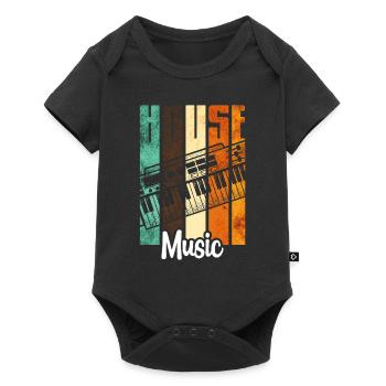 Musique House - Body à manches courtes Premium Bébé - noir - Devant