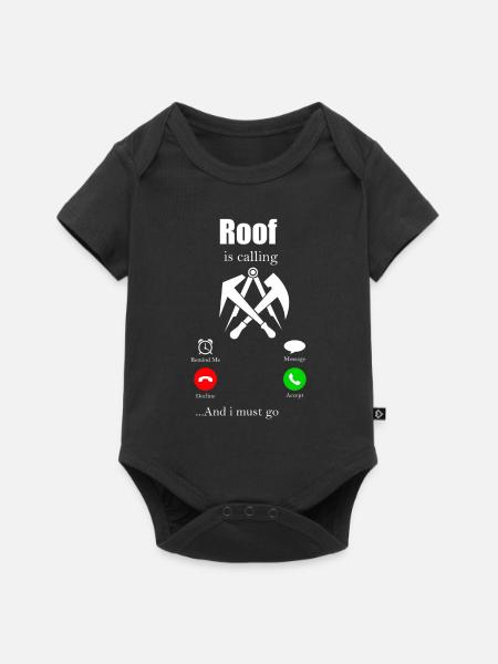 Dachdecker Zunft Geschenk Beruf Handwerker Hammer - Baby Premium Kurzarmbody - Schwarz