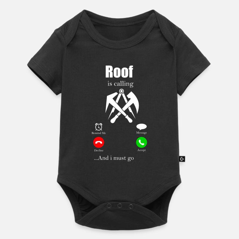 Dachdecker Zunft Geschenk Beruf Handwerker Hammer - Baby Premium Kurzarmbody - Schwarz