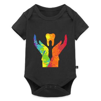 Colorful Tooth Doctor Teeth Dentist Dentistry Gift - Baby Premium short-sleeve bodysuit - black - Front