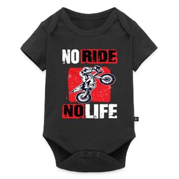 Motocross No Ride No Life Motocross Machine - Baby Premium short-sleeve bodysuit - black - Front