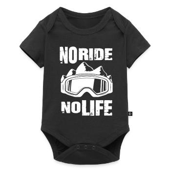 Snowboard No Ride No Life Snowboarder - Baby Premium short-sleeve bodysuit - black - Front