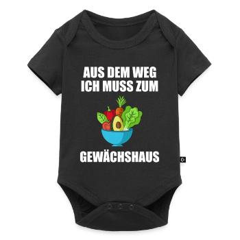 Aus Dem Weg Ich Muss Zum Gewächshaus Gärtner - Baby Premium Kurzarmbody - Schwarz - Vorne
