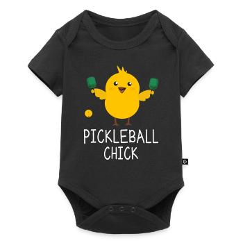 Pickleball Chick - Playing Pickleball - Body à manches courtes Premium Bébé - noir - Devant