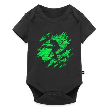 Scooter Tretroller Stunts Skatepark Tretroller - Baby Premium Kurzarmbody - Schwarz - Vorne