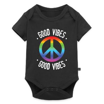 Good Vibes - Body à manches courtes Premium Bébé - noir - Devant