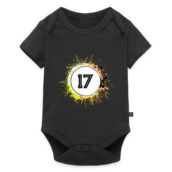 17 Number of blobs - Baby Premium short-sleeve bodysuit - black - Front