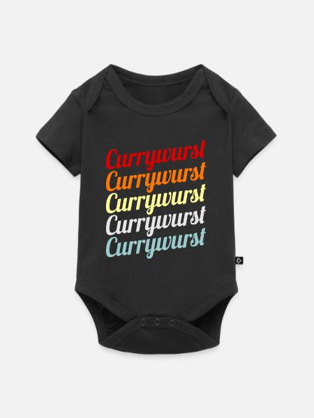 Currywurst - Baby Premium Kurzarmbody - Schwarz