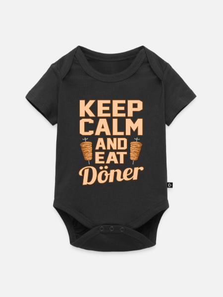 Döner - Baby Premium Kurzarmbody - Schwarz