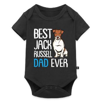 Meilleur Jack Russell Papa - Body à manches courtes Premium Bébé - noir - Devant