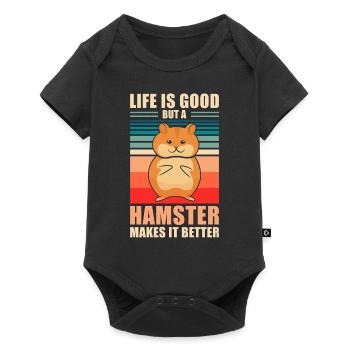 Hamster - Baby Premium short-sleeve bodysuit - black - Front