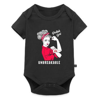 Polish Girl Unbreakable Sarkes Girls Poland - Baby Premium short-sleeve bodysuit - black - Front