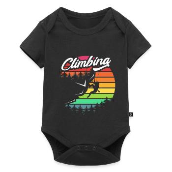 Escalade cadeau escalade rocheuse Sports de montagne Climbing - Body à manches courtes Premium Bébé - noir - Devant