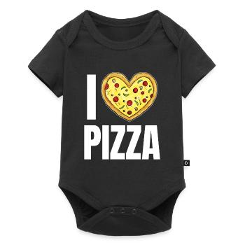 It's pizza time with delicious pizza - Baby Premium short-sleeve bodysuit - black - Front