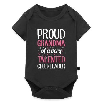 Cheerleading saying for your cheerleading grandma - Baby Premium short-sleeve bodysuit - black - Front