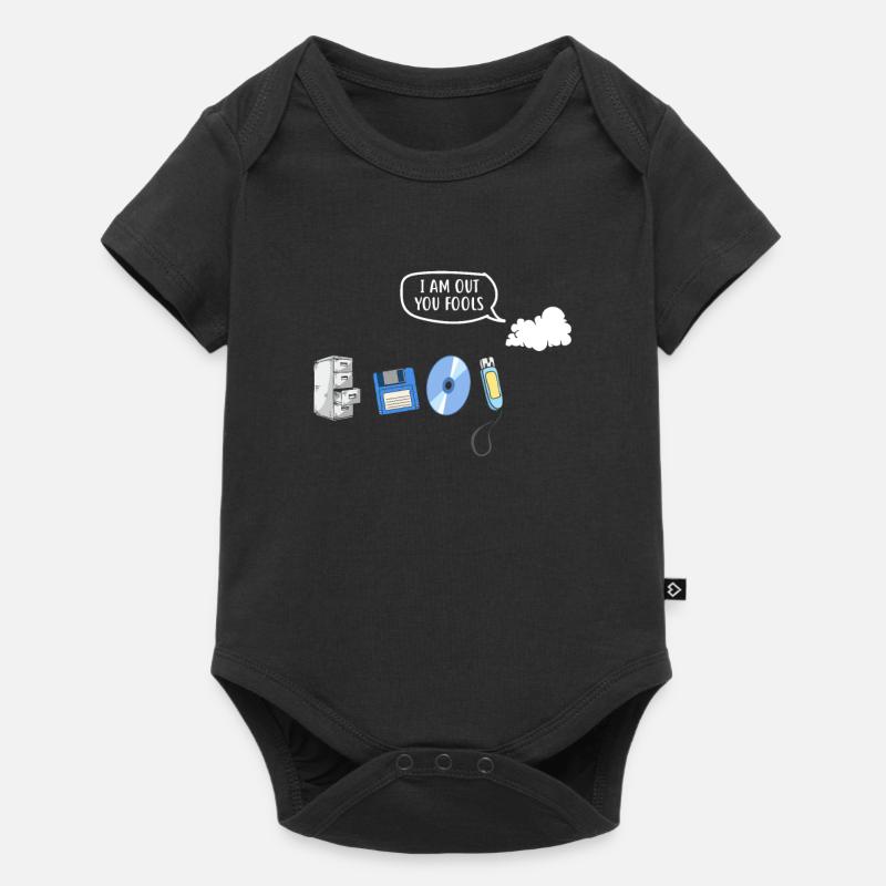 Je suis sorti de l’évolution du stockage de données de leurs imbéciles - Body à manches courtes Premium Bébé - noir