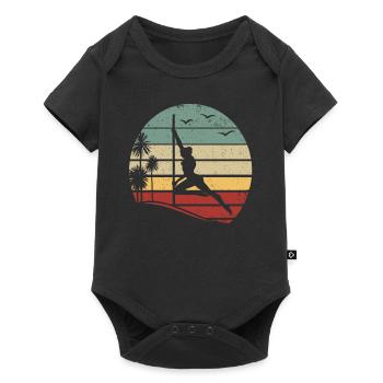 Sunset Pole Dance Pole Dancing Rétro Pole Dance - Body à manches courtes Premium Bébé - noir - Devant