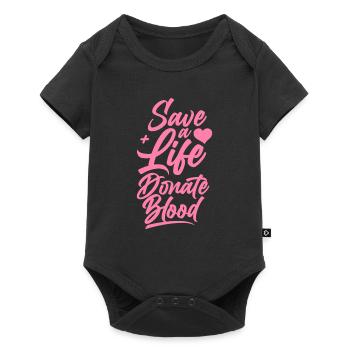 Dons de sang Dons de sang Donneurs de sang Donneurs de sang - Body à manches courtes Premium Bébé - noir - Devant