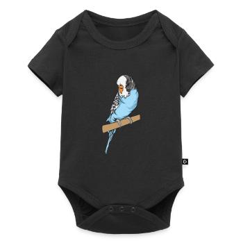 Budgerigar - Baby Premium short-sleeve bodysuit - black - Front