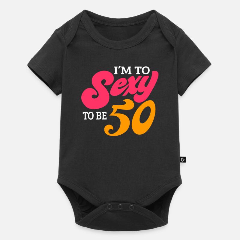 50e anniversaire - Body à manches courtes Premium Bébé - noir