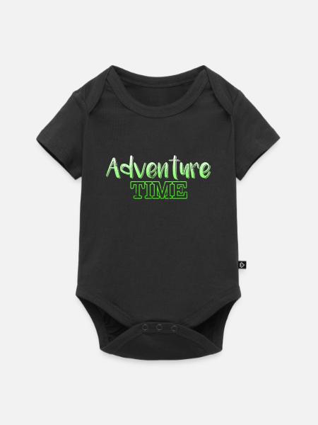 Abenteuer - Baby Premium Kurzarmbody - Schwarz