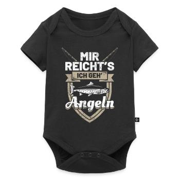 Angler - Baby Premium Kurzarmbody - Schwarz - Vorne